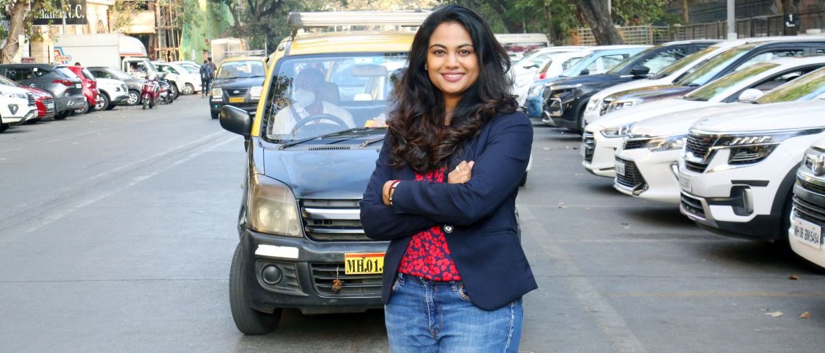 Mohaa Vyas on a street in Mumbai.