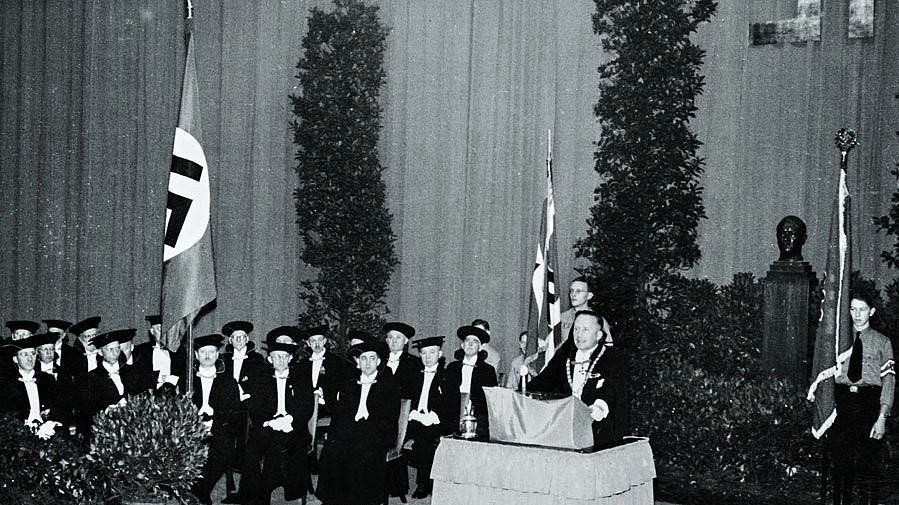 THM-Rektor Lutz Pistor beim Dies academicus 1940. (Bild: TUM.Archiv)
