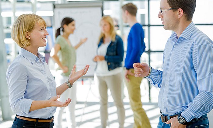 Junge Wissenschaftler im Gespräch