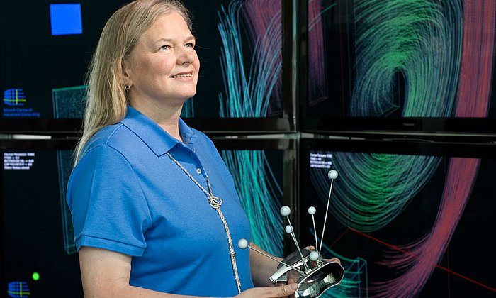 Gudrun Klinker, professor for augmented reality.