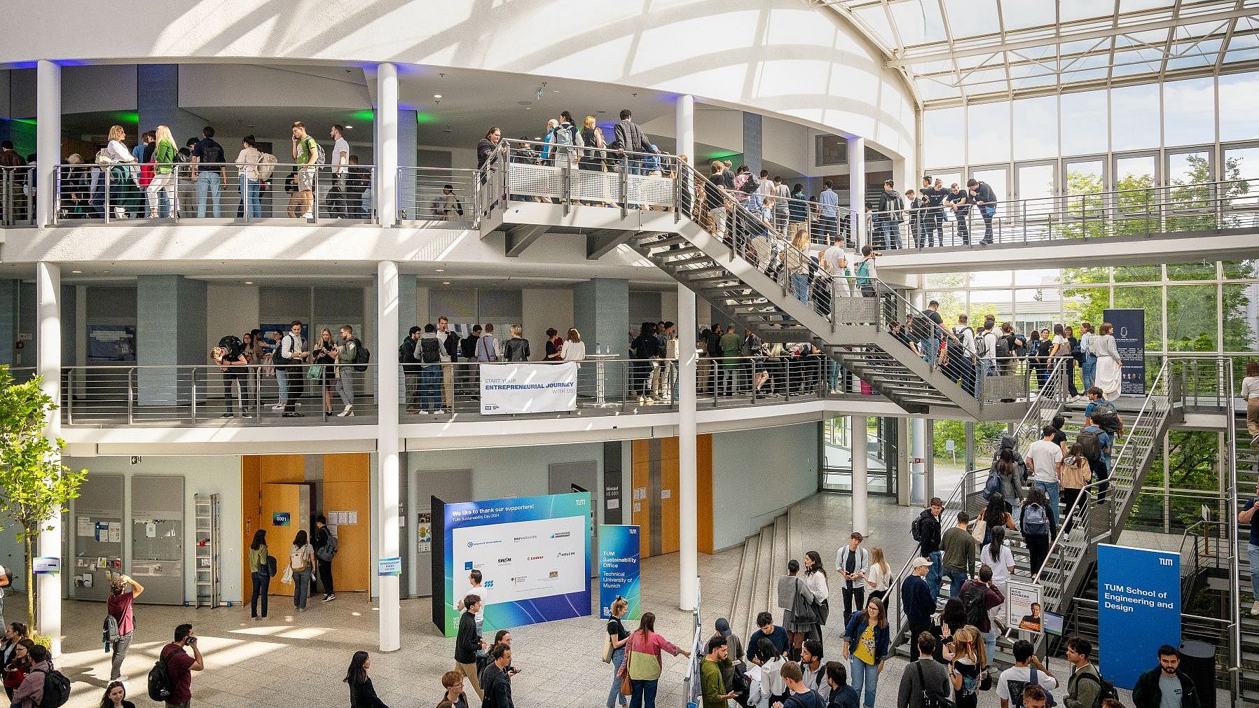 Magistrale in the Maschinenwesen building in Garching during Sustainability Day 2024