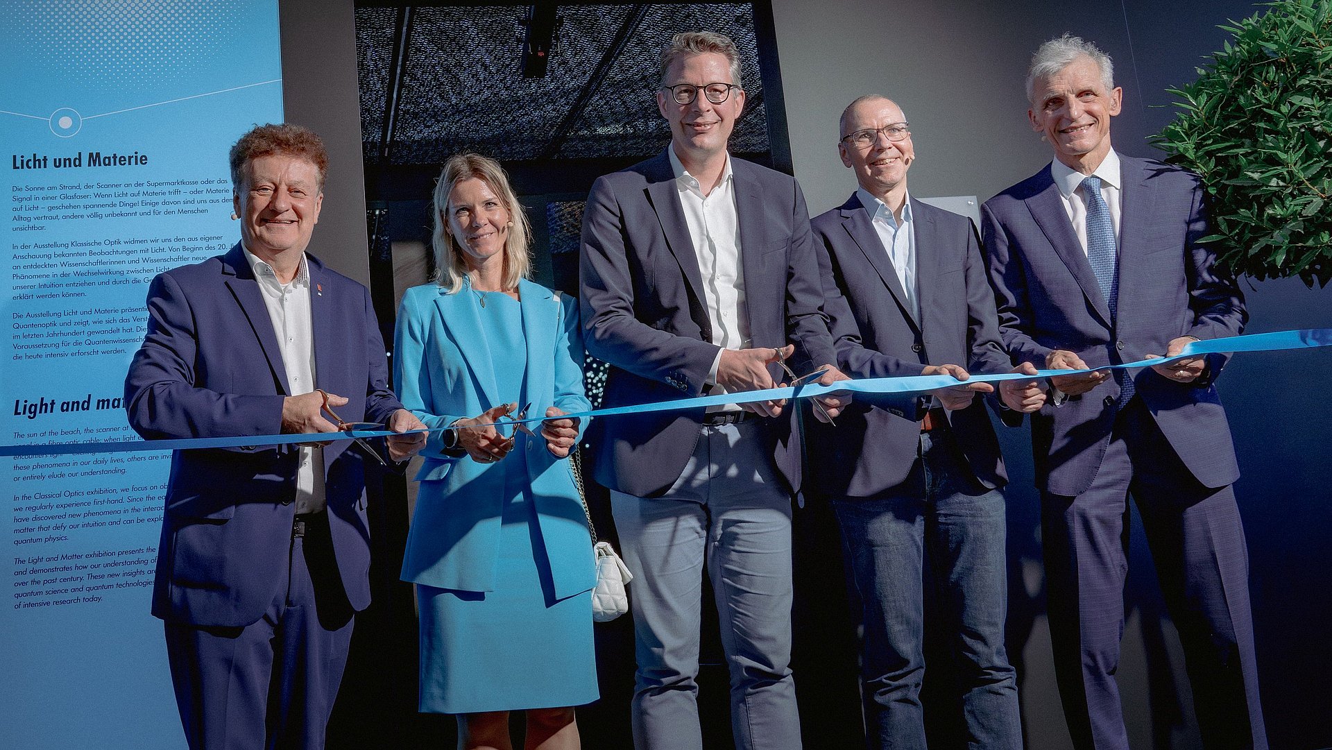 Opening of the exhibition with Bavaria's Minister of Science Markus Blume