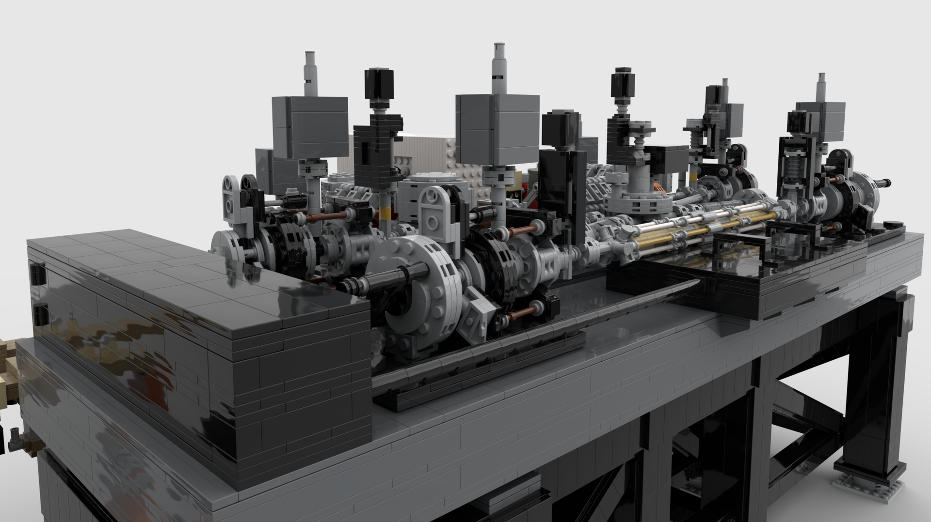 Rendering of the virtual model.