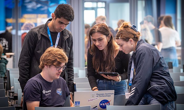 Studierende beim Space Station Design Workshop