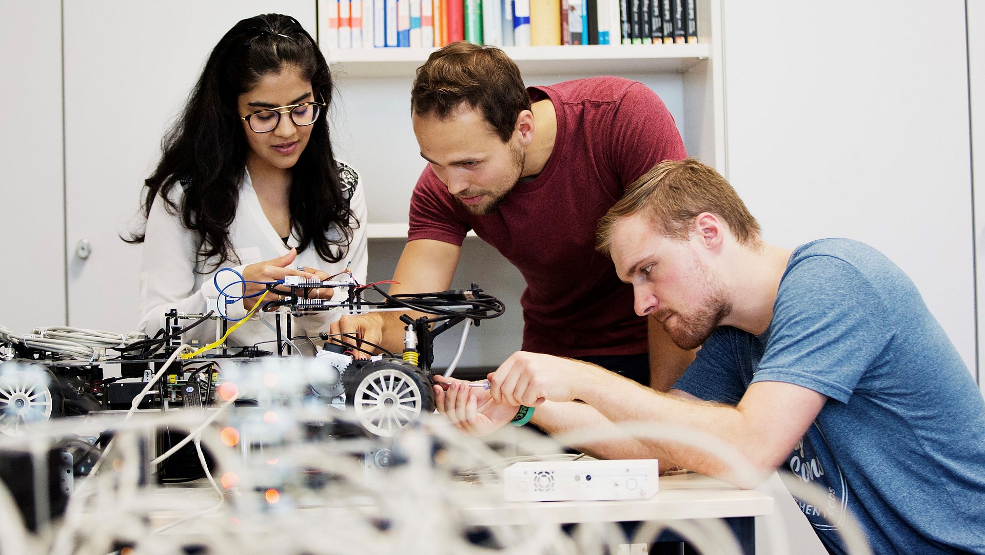 Researchers in a laboratory