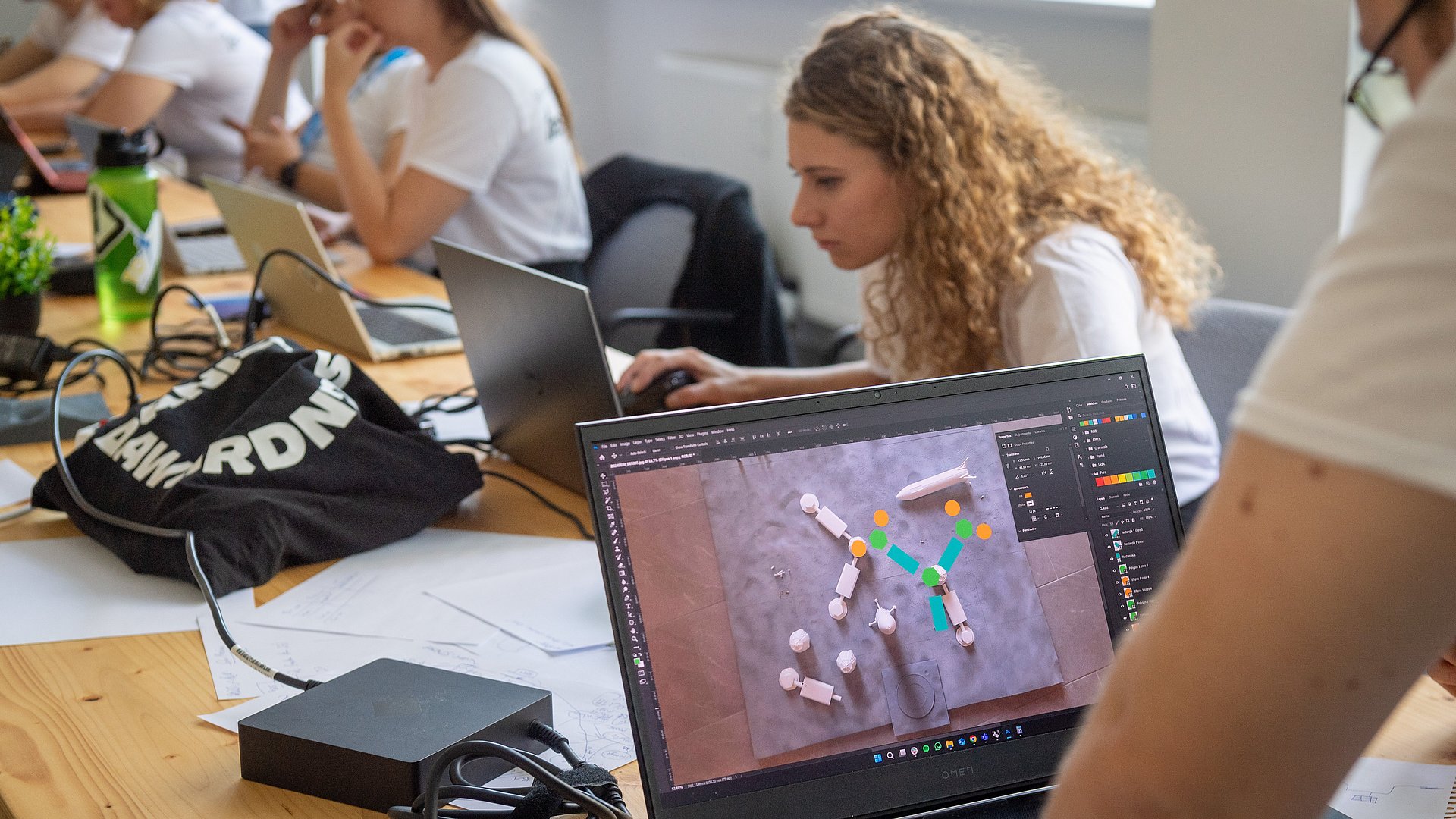 Team Weiß is working on modeling their model