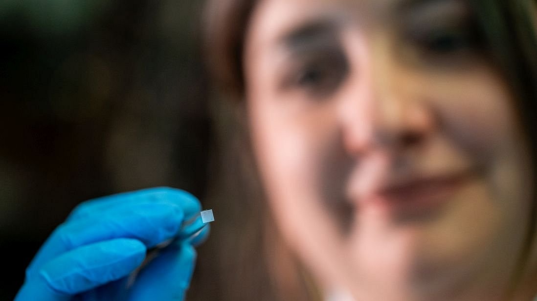 A close-up of a diamond