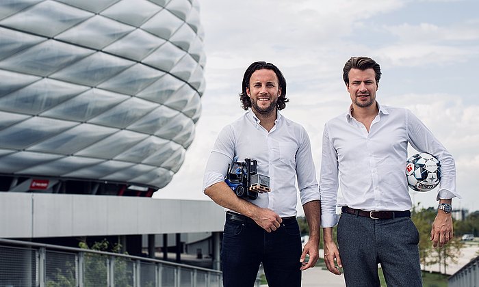 Kinexon founder Dr. Oliver Trinchera and Dr. Alexander Hüttenbrink.