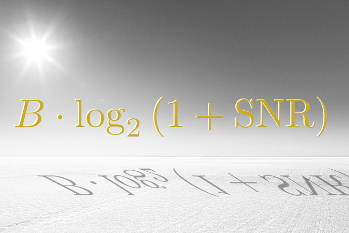 Collage of the Shannon limit formula