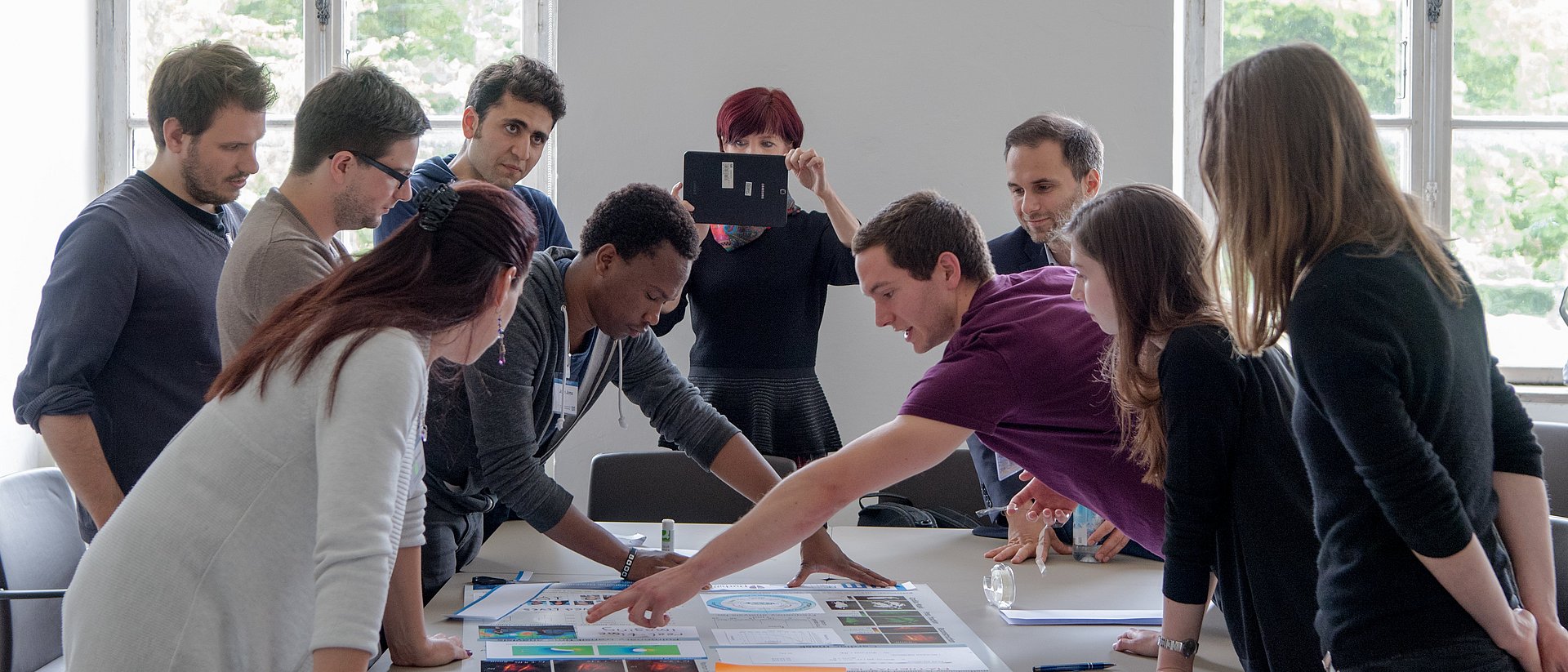 Doktorandinnen und Doktoranden der IGSSE bei einem Workshop