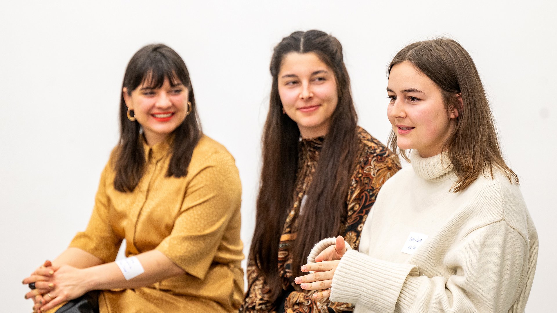 Drei Stipendiatinnen beim Mentoring-Kick-off des Agnes-Mackensen-Programms.