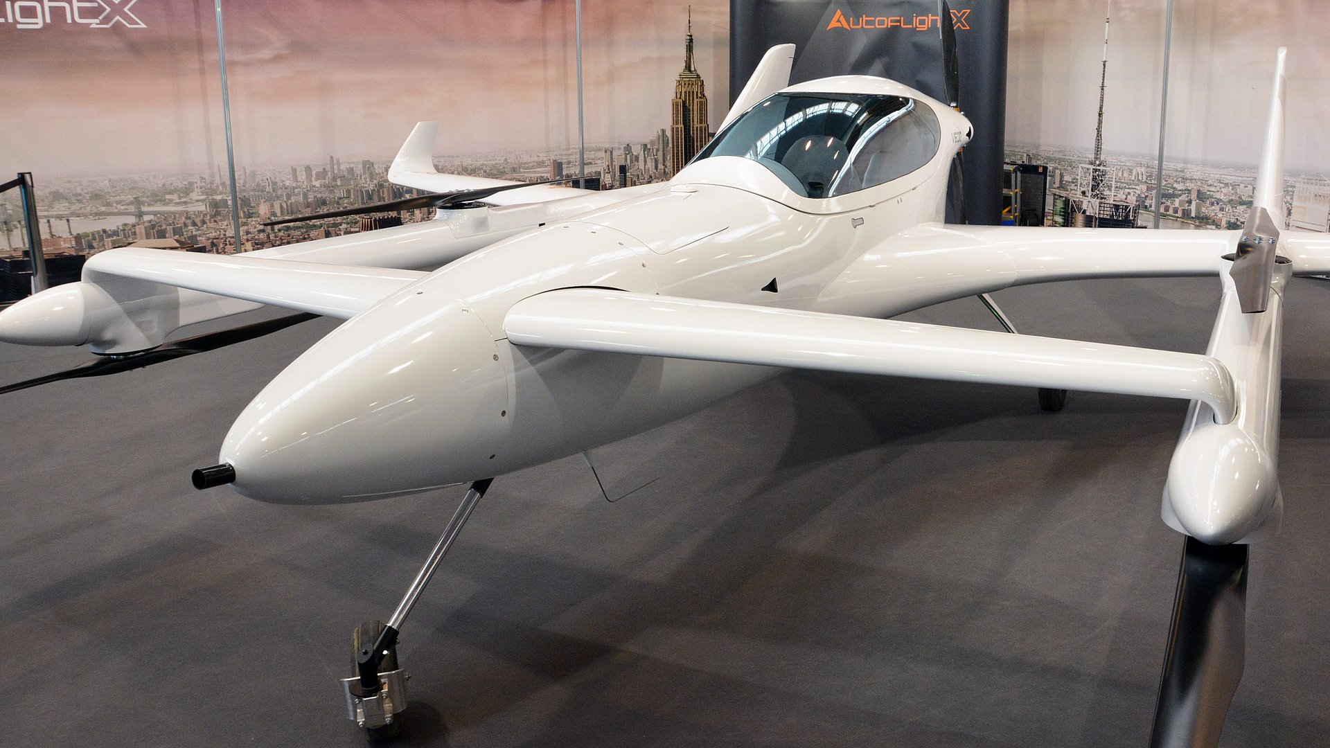 Das Bild zeigt den Prototyp V600 der Firma AutoFlightX