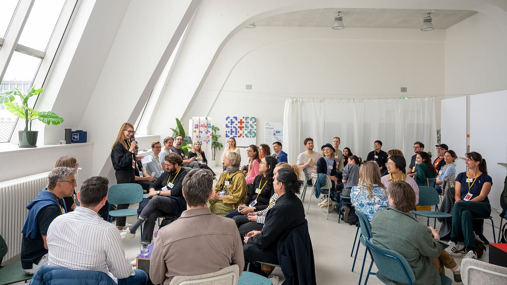 View of the participants at the “Creative Collisions” event