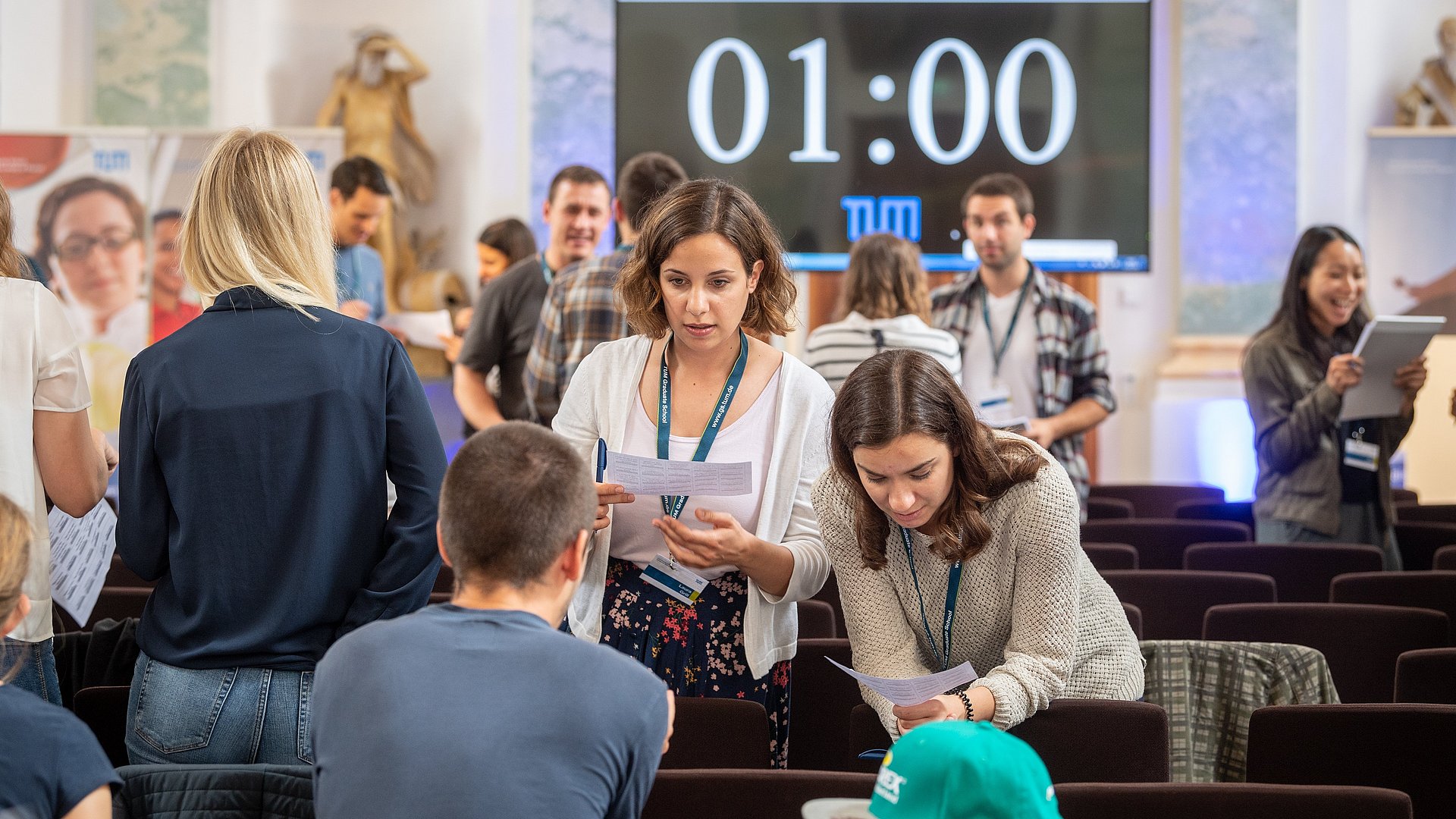 People in Raitenhaslach at an Event of the TUM Graduate School.