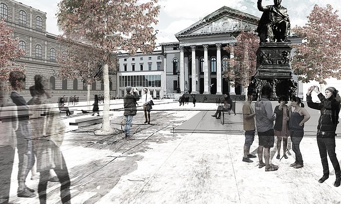 Ein "Platz für alle" - ein Entwurf von der Studentin Sara Schnelle.