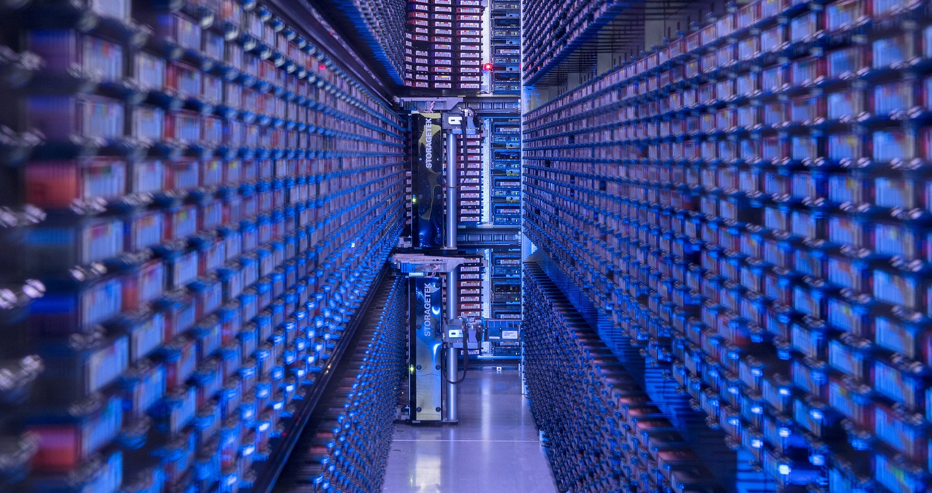 Aufnahme der Innenräume im Leibniz-Rechenzentrum der Bayerischen Akademie der Wissenschaften (LRZ)