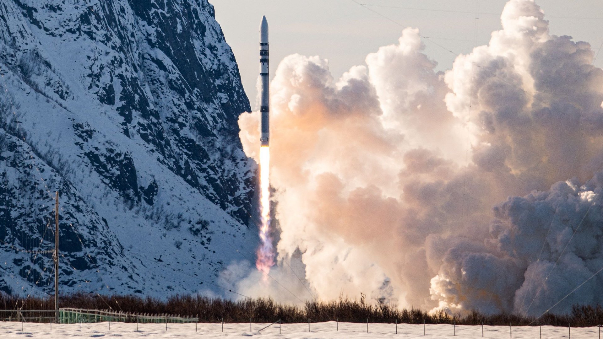 Launch of the Isar Aerospace rocket at the Norwegian spaceport Andøya. 