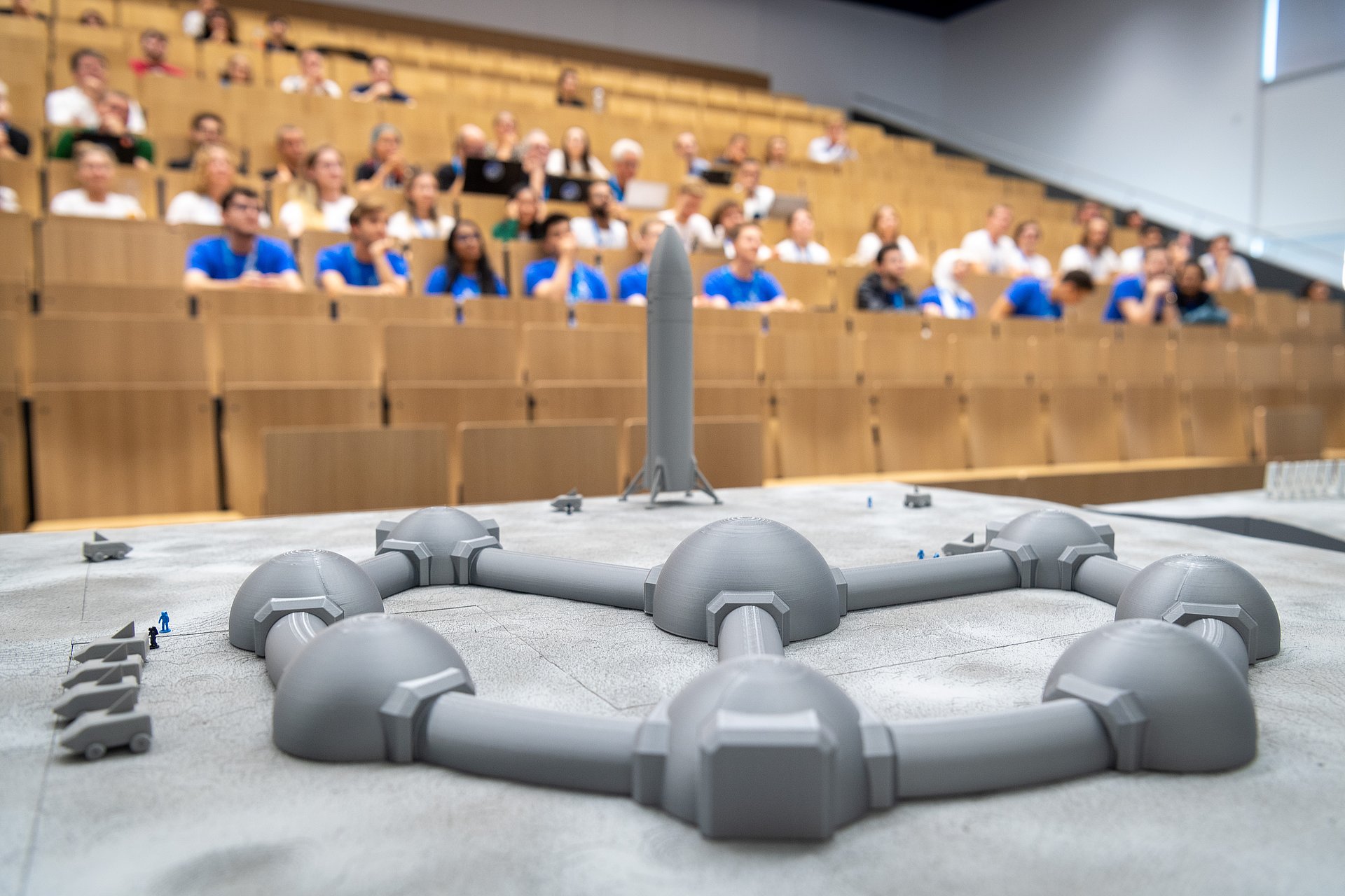 3D-Modell einer Mondsiedlung