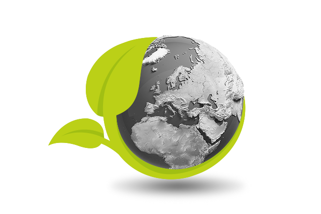 Grüne Ranke umschlingt die Erde