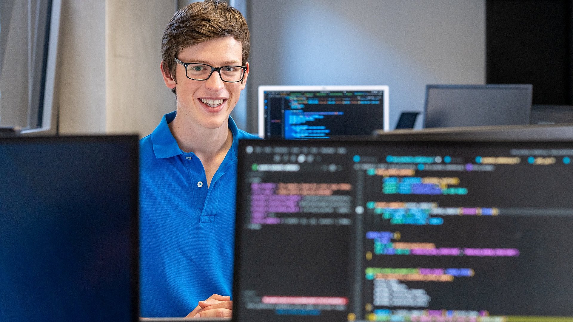 Gründer Florian Scherl im TUM Incubator