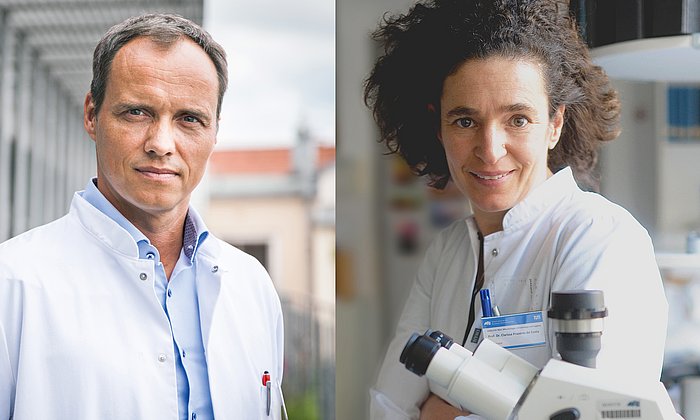 Prof. Markus Gerhard (links) und Prof. Clarissa Prazeres da Costa (rechts)