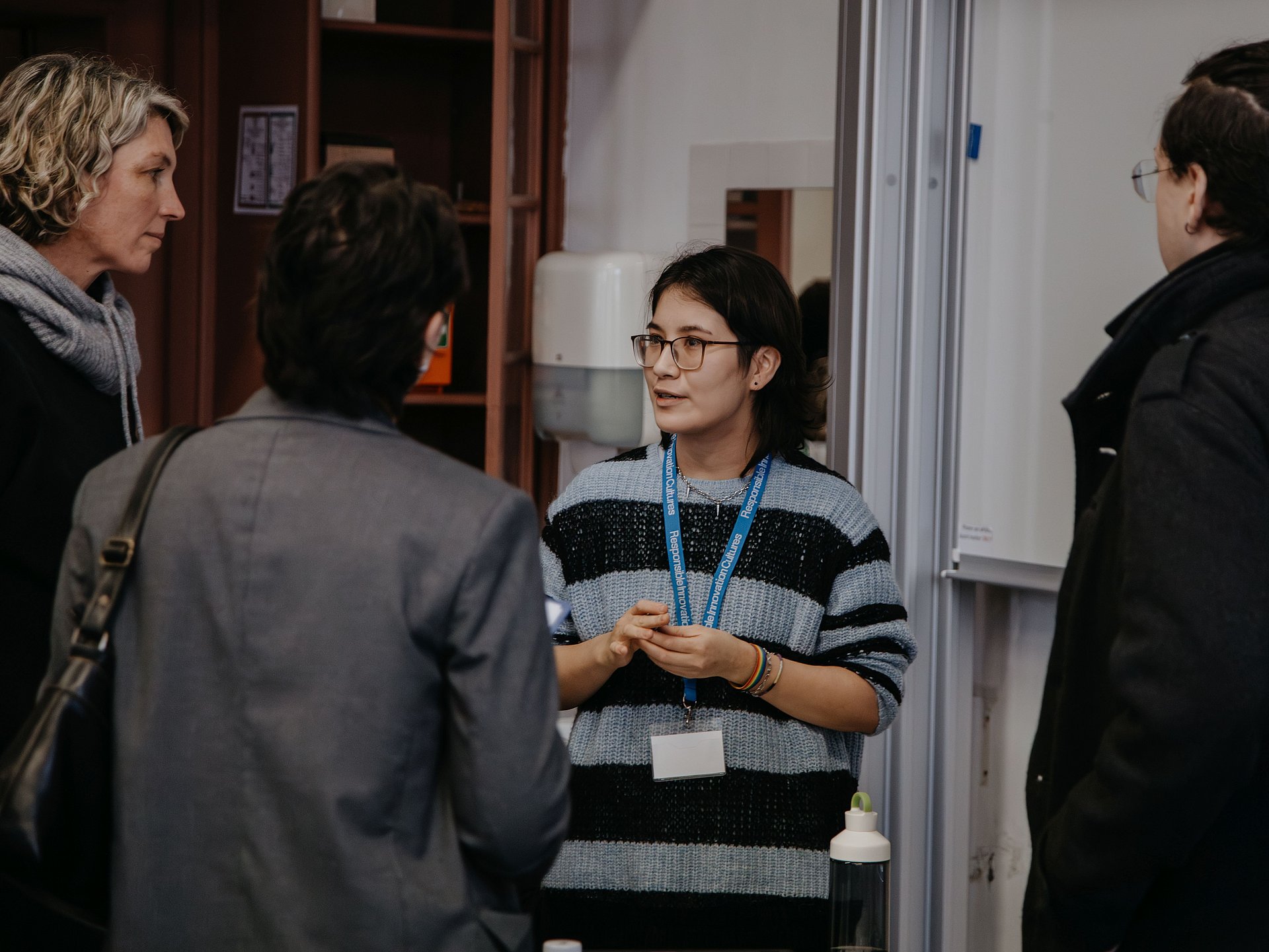 Rai bei der Abschlussveranstaltung der Projektwoche