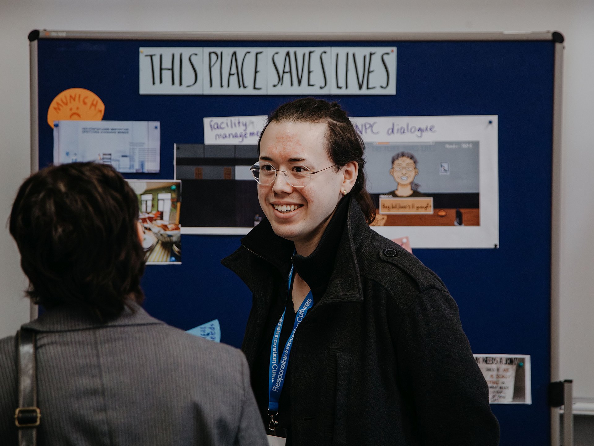 Anie during the project presentation