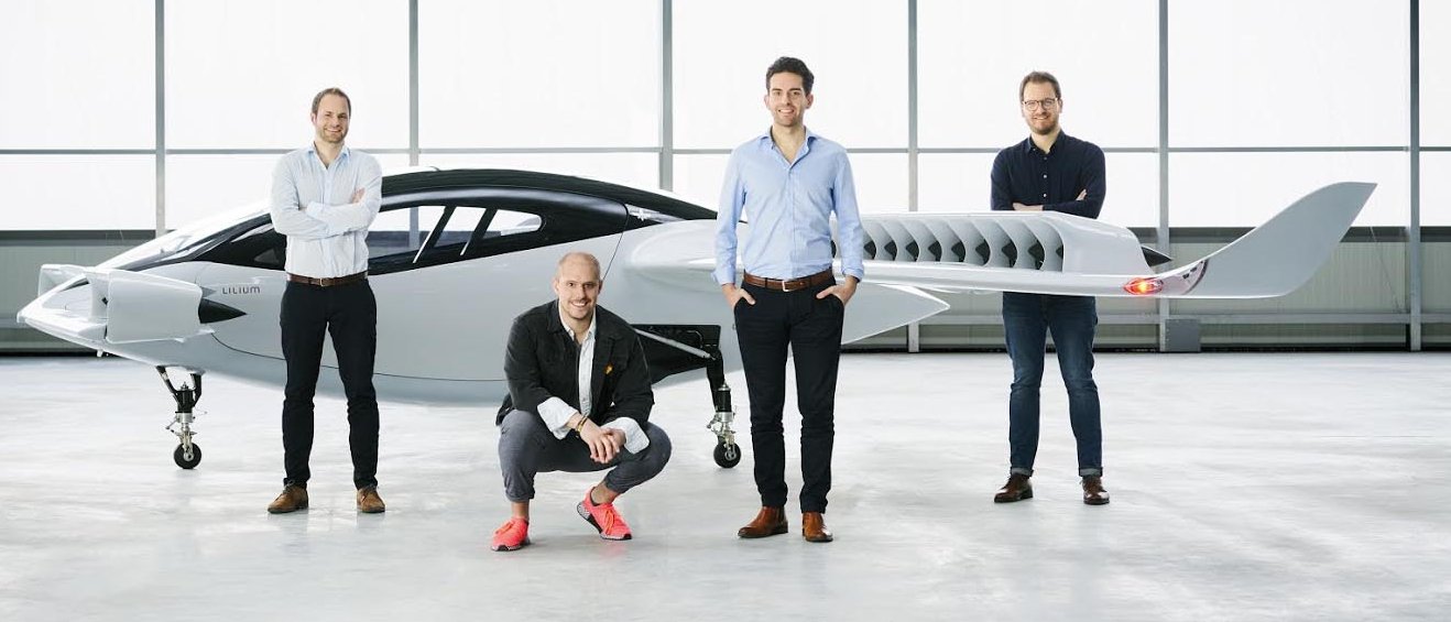 Die Lilium-Gründer (v.li.): Sebastian Born, Patrick Nathen, Daniel Wiegand und Matthias Meiner.