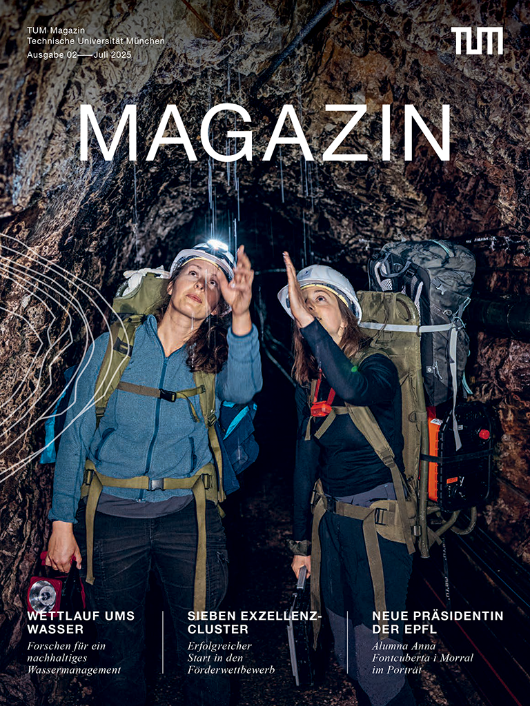 Coverbild der zweiten Ausgabe des neuen TUM Magazins